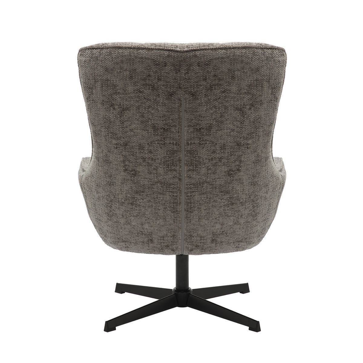 Drehsessel aus Chenille dunkelgrau | VIA X SELECTION