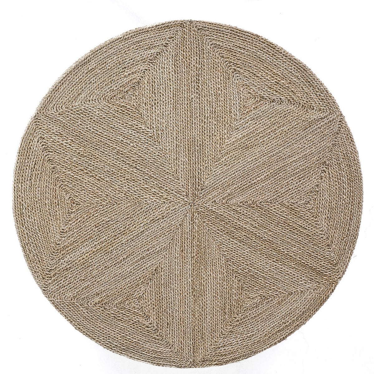 Großer Pouf aus Seegras mit Flechtmuster | VIA X SELECTION
