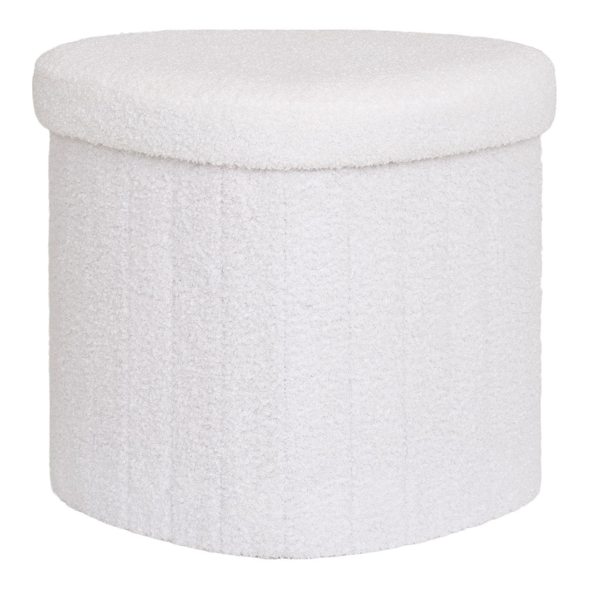 Kompakter Polsterpouf Weiß | VIA X SELECTION
