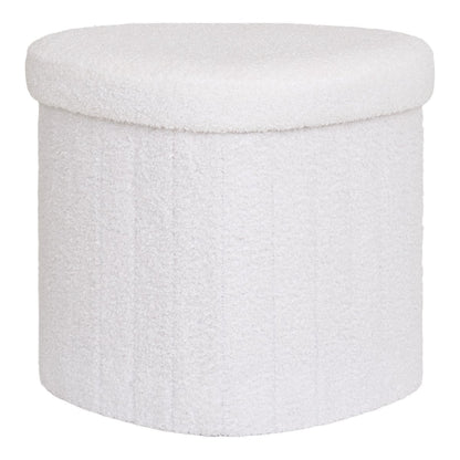 Kompakter Polsterpouf Weiß | VIA X SELECTION