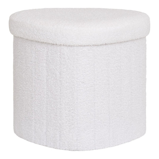 Kompakter Polsterpouf Weiß | VIA X SELECTION