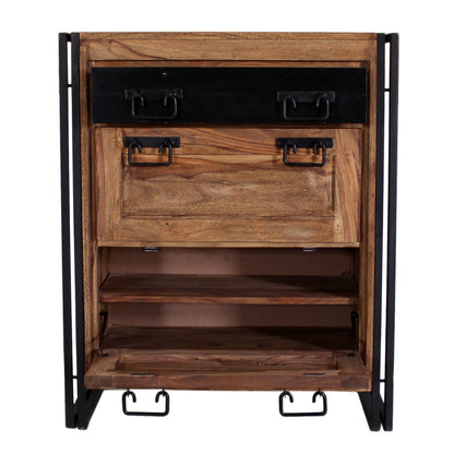 Schuhschrank im Factory-Look, 40 × 80 × 96 cm | VIA X SELECTION