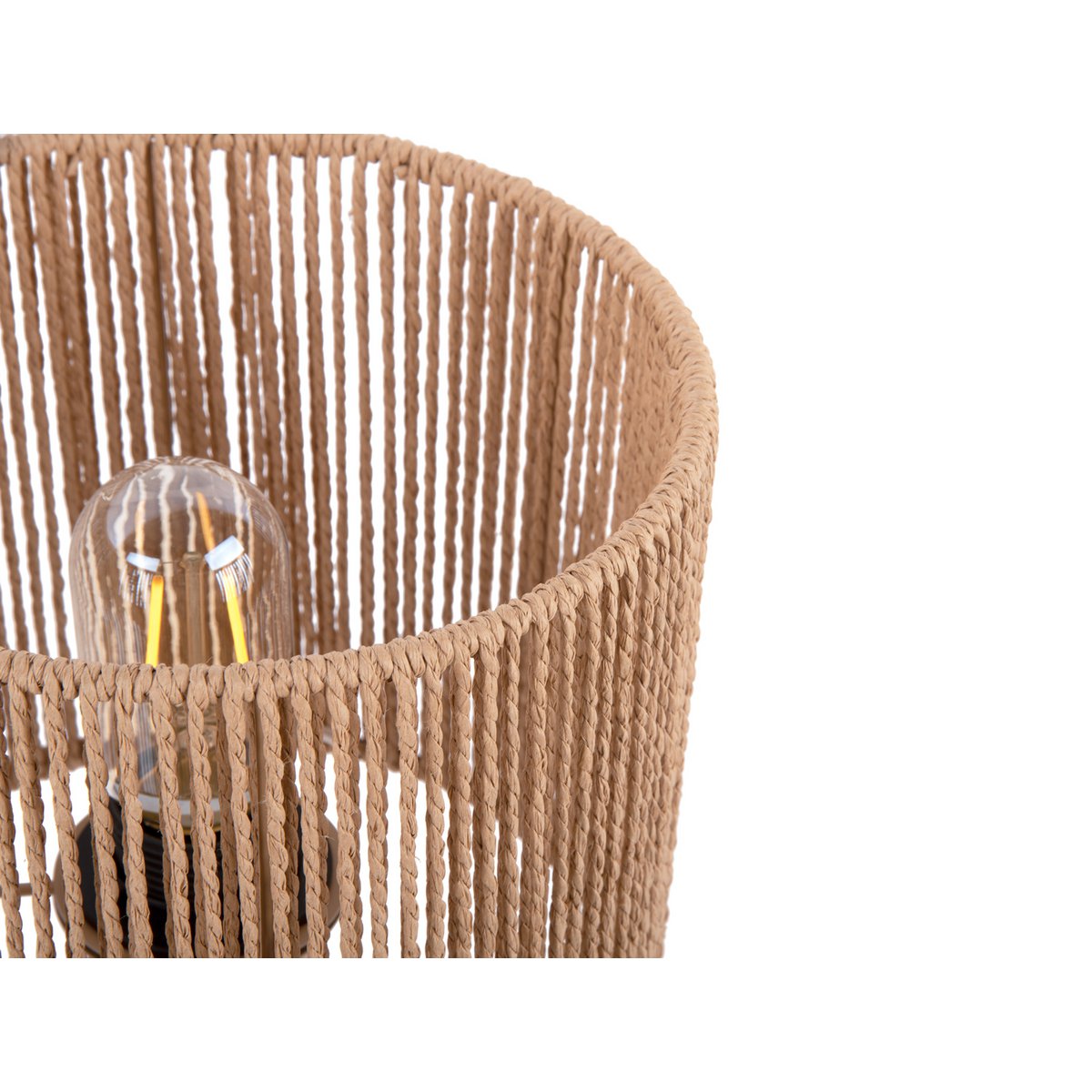 Leitmotiv Forma Tischleuchte aus Jute in in Beige | VIA X SELECTION