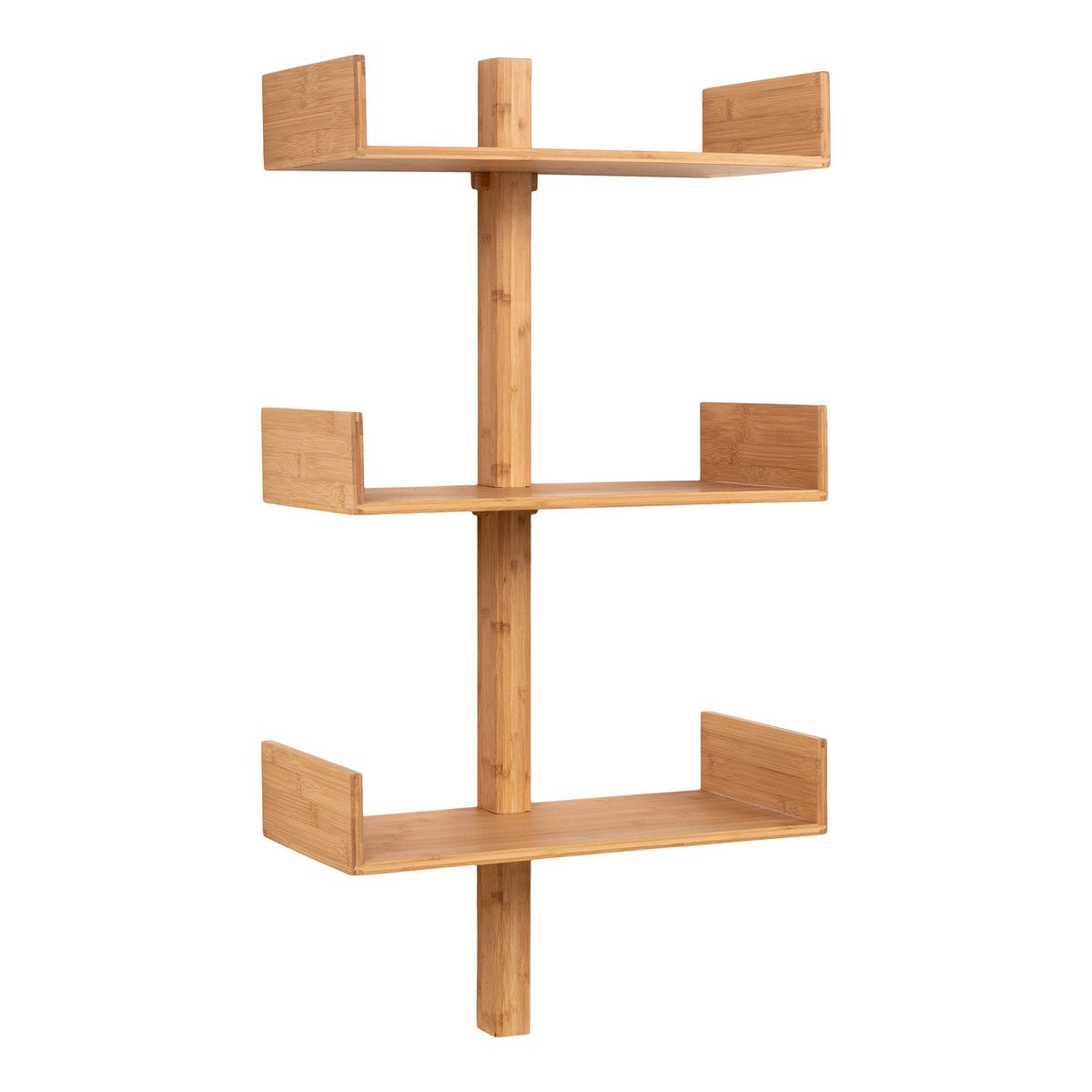 Wandregal aus Bambus natur, 50 × 25 × 102 cm | VIA X SELECTION