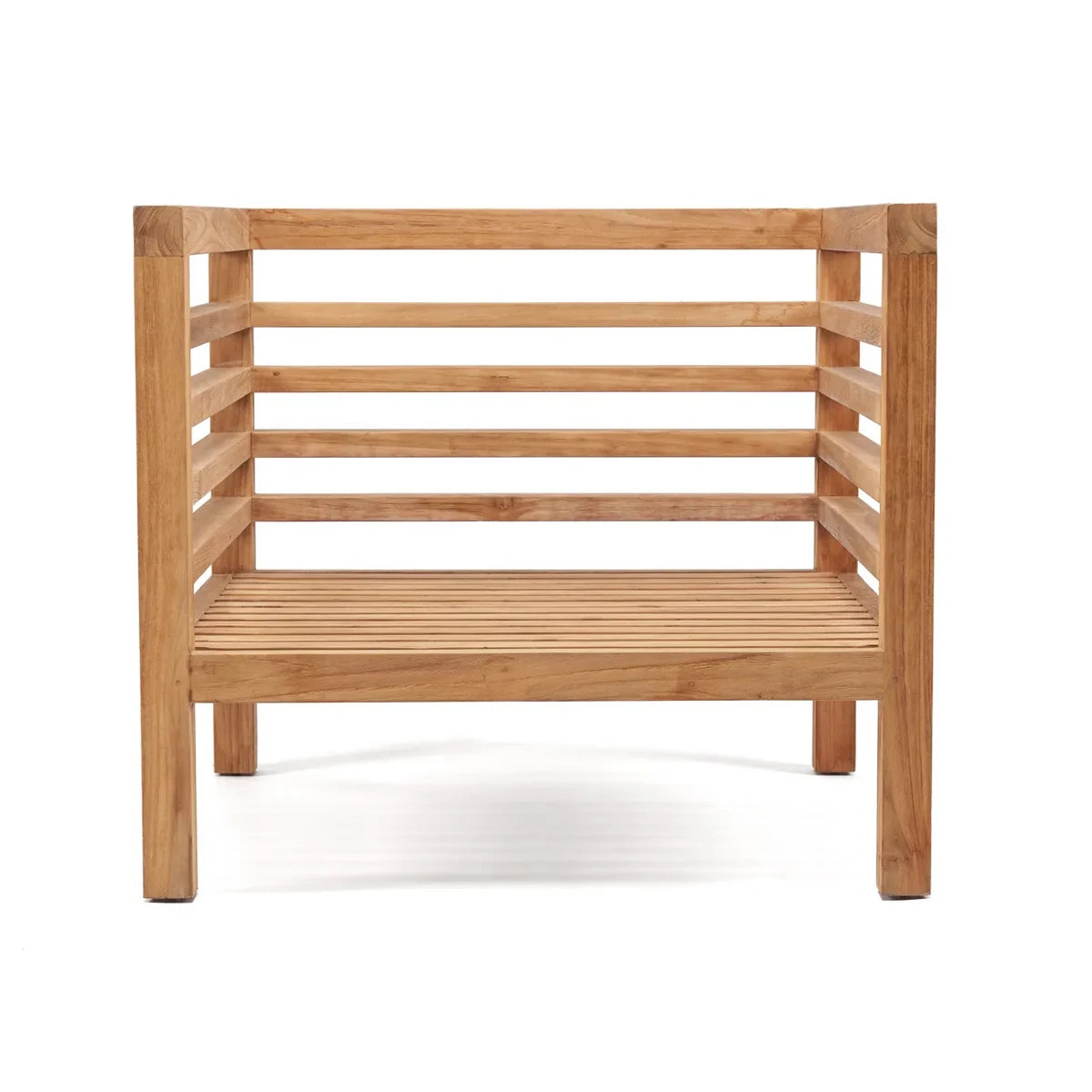 Modulares Outdoor-Sofamodul aus Teakholz | VIA X SELECTION