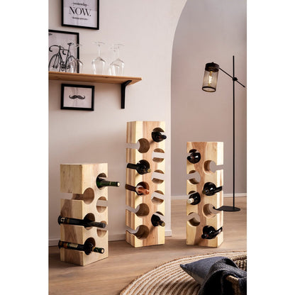 Weinregal aus Holz, 21 × 18 × 87 cm | VIA X SELECTION