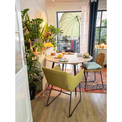TOM TAILOR Home runder Esstisch Mangoholz Metallgestell 120 cm | VIA X SELECTION