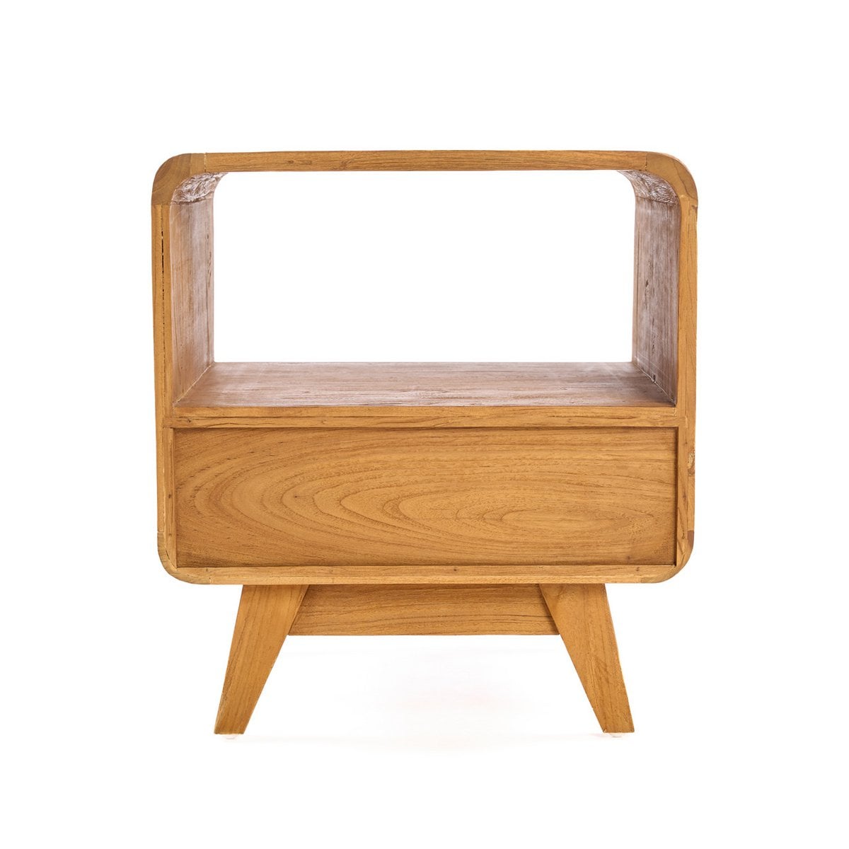 Runder Nachttisch aus Rattan, 50 × 50 × 55 cm | VIA X SELECTION