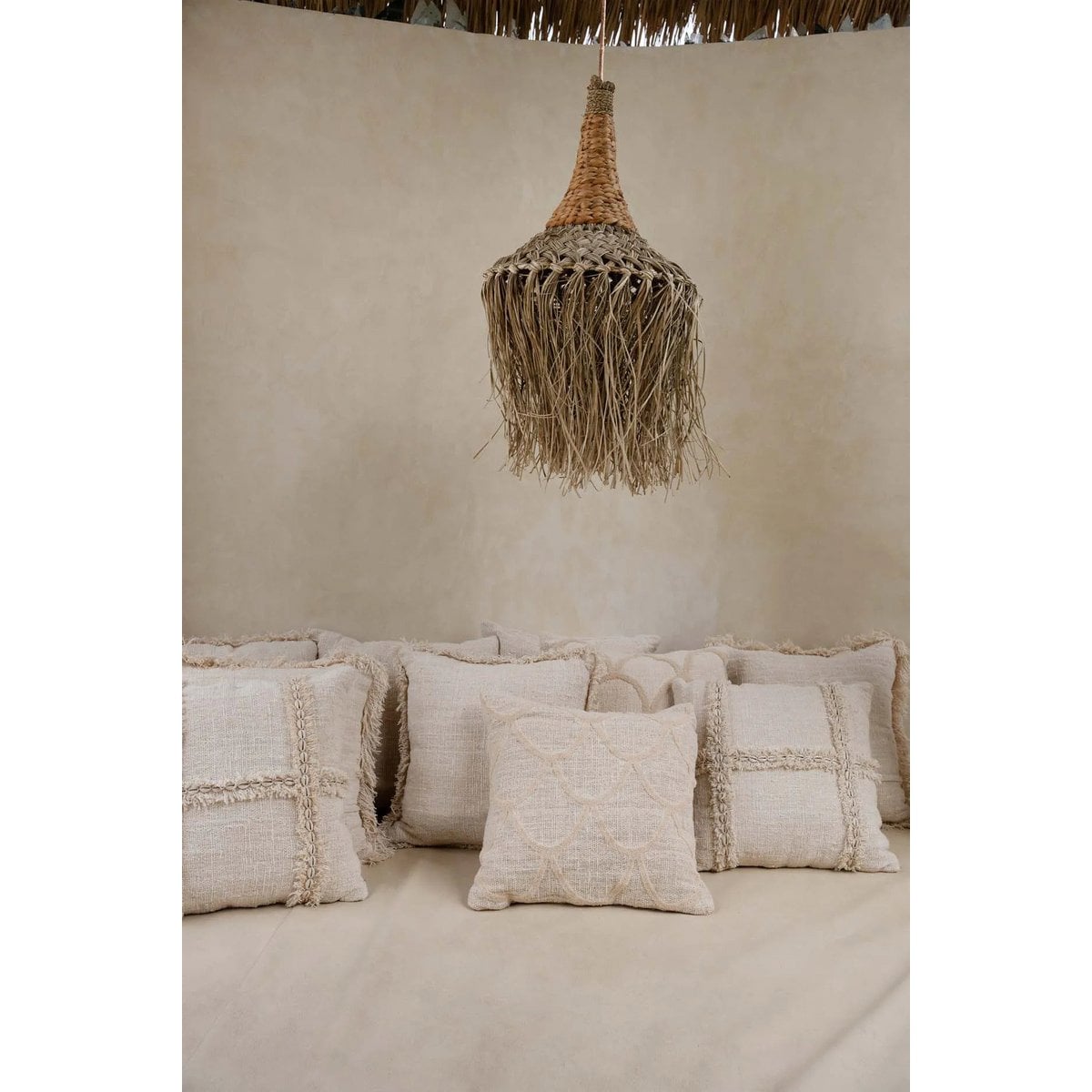 Kissenbezug aus Baumwolle in Naturton, 50 × 50 cm | VIA X SELECTION