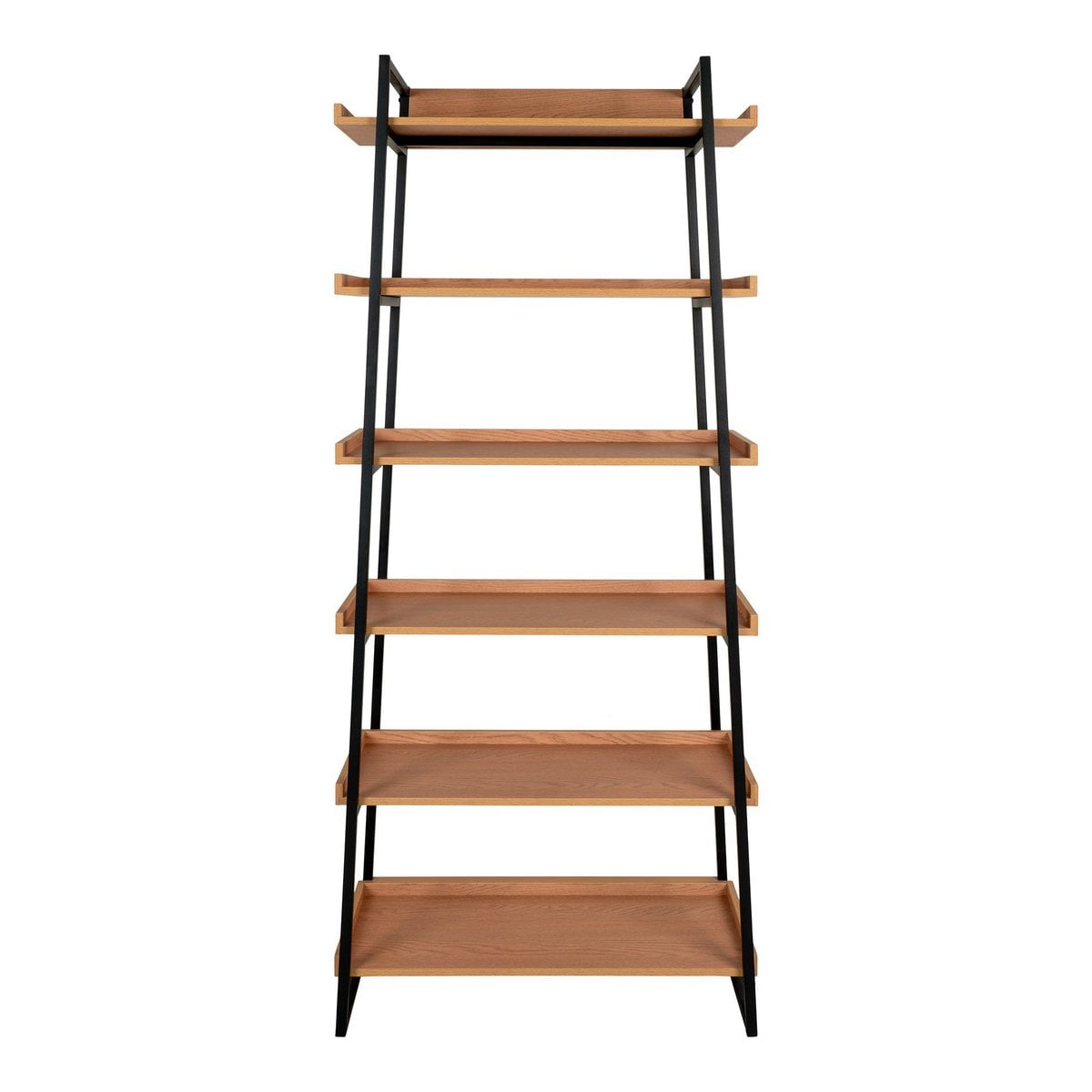 Bücherregal aus Stahl und Holz, 80 × 35 × 185 cm | VIA X SELECTION