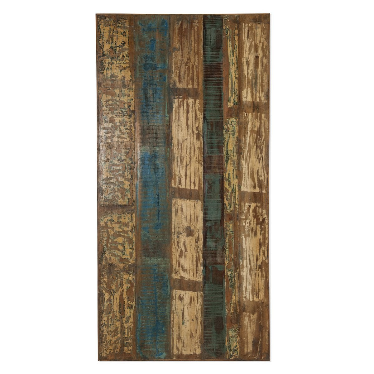 Bistrotisch Altholz bunt Gussgestell, 120 × 65 cm | VIA X SELECTION
