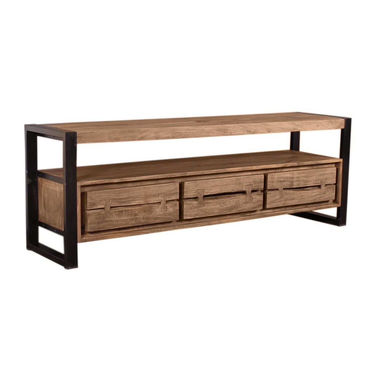 Schreibtisch mit Baumkante und Schubladen 160 cm | VIA X SELECTION