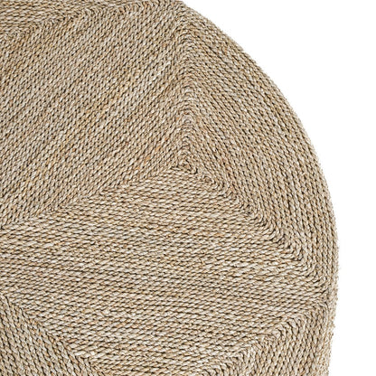 Großer Pouf aus Seegras mit Flechtmuster | VIA X SELECTION