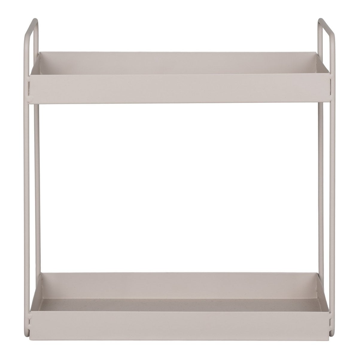 Kleines Regal mit 2 Ebenen beige, 30 × 15 × 31 cm | VIA X SELECTION