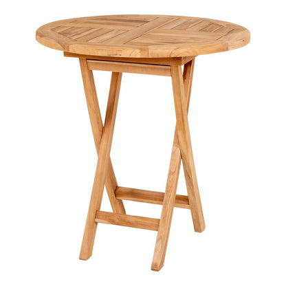 Runder Beistelltisch aus Teak, Ø, 70 × 75 cm | VIA X SELECTION