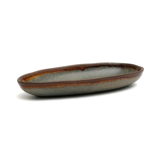 Servierplatte aus Steinzeug 23,5 × 12,5 cm | VIA X SELECTION