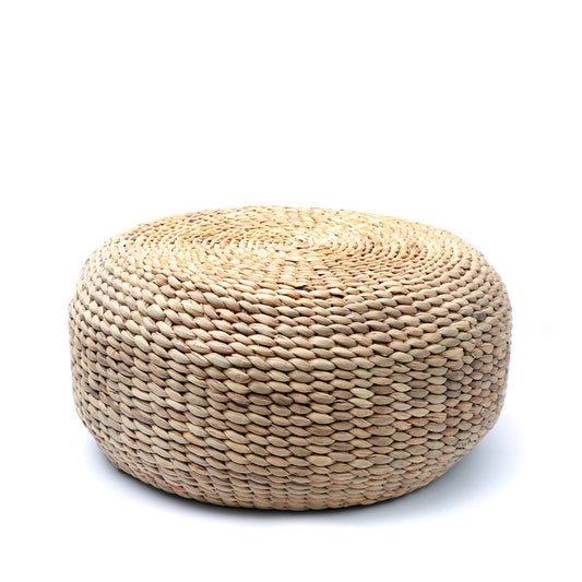 Pouf aus Wasserhyazinthe in Natur | VIA X SELECTION
