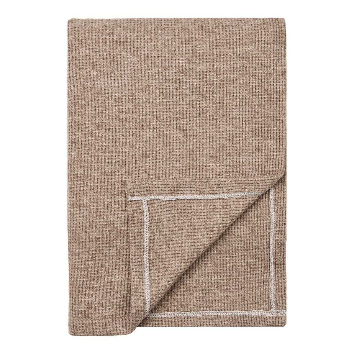 Plaid in Taupe, 130 × 156 cm | VIA X SELECTION