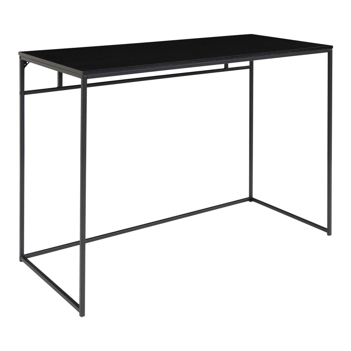 Schreibtisch schwarz mit Glasplatte, 100 × 45 cm | VIA X SELECTION