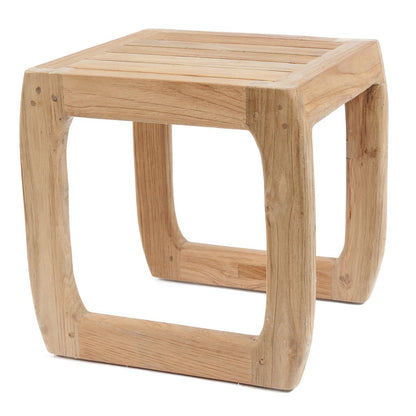 Outdoor-Hocker aus Holz mit runder Form | VIA X SELECTION