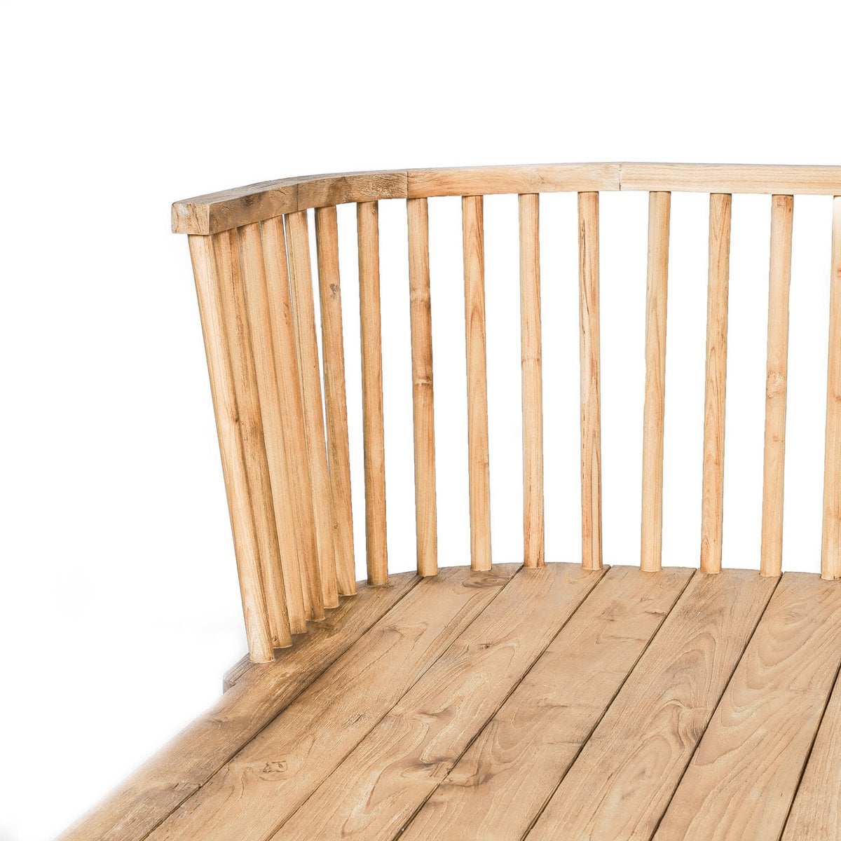 Doppel-Daybed aus recyceltem Teakholz mit Outdoor-Kissen | VIA X SELECTION