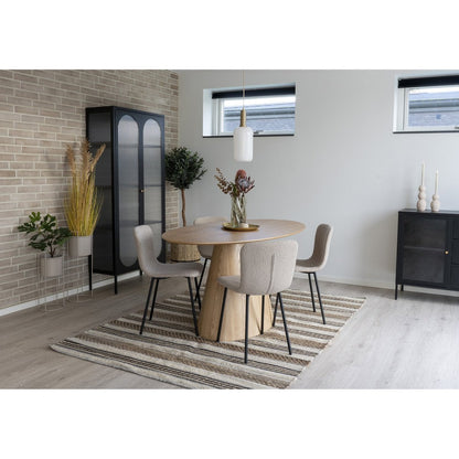 Esszimmerstuhl aus Bouclé beige im 2er-Set | VIA X SELECTION
