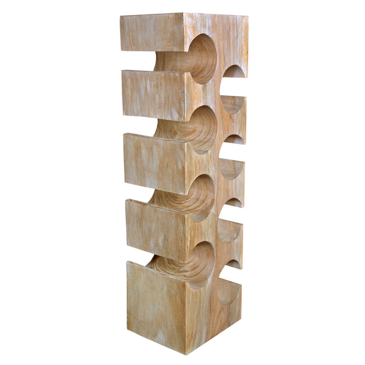 Weinregal aus Suarholz für 8 Flaschen, 21 × 18 × 70 cm | VIA X SELECTION