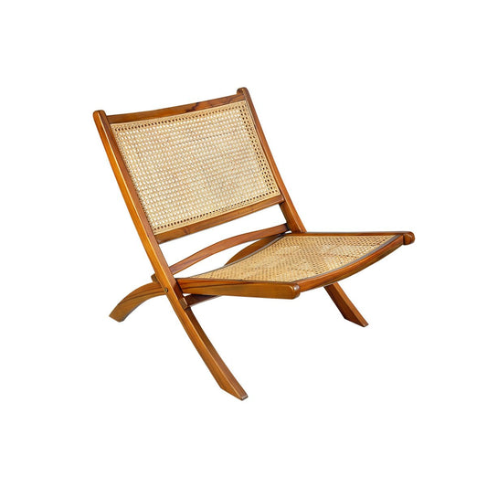 Klappstuhl aus Rattan Braun | VIA X SELECTION