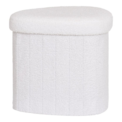 Kompakter Polsterpouf Weiß | VIA X SELECTION