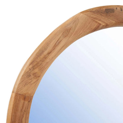 Wandspiegel mit organischem Teakholzrahmen, 56 × 80 cm | VIA X SELECTION