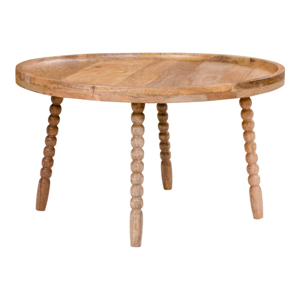 Runder Couchtisch aus Mangoholz, Ø, 60 × 35 cm | VIA X SELECTION