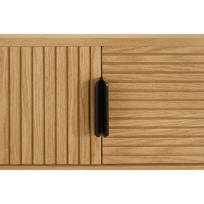 Lowboard mit Eichenfurnier und 2 Türen, 160 × 40 × 50 cm | VIA X SELECTION