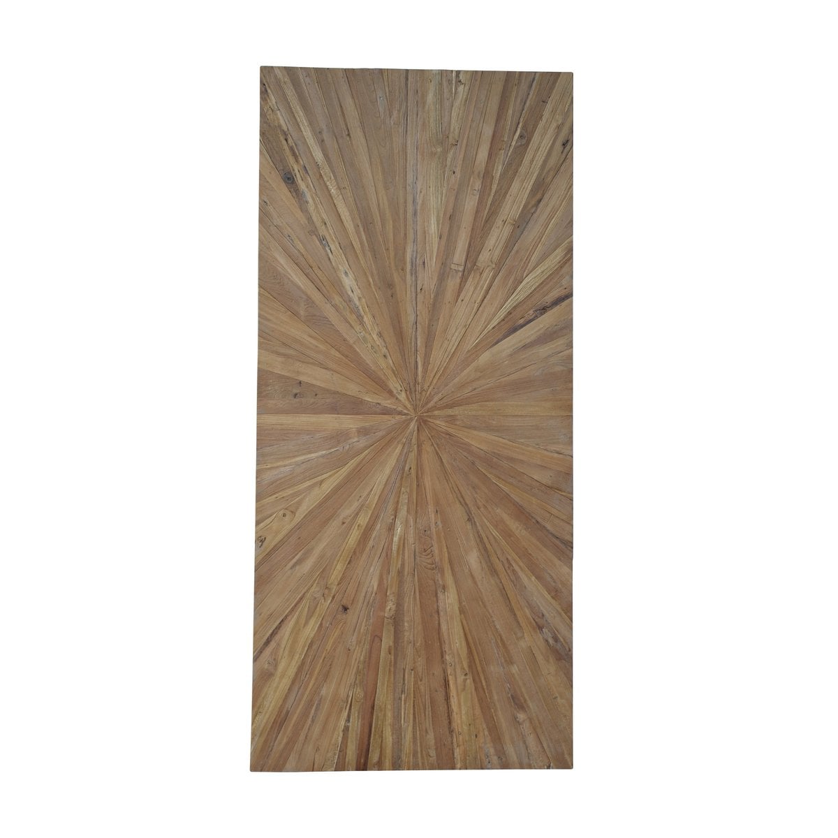 Esstisch Teakholz schwarzes Metallgestell, 180 × 100 cm | VIA X SELECTION