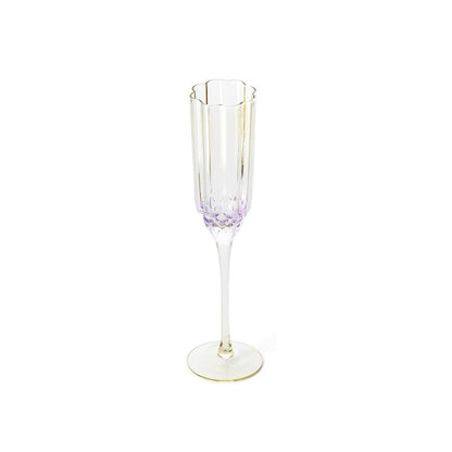 Sektflöte aus rosafarbenem Recyclingglas 26,5 cm | VIA X SELECTION