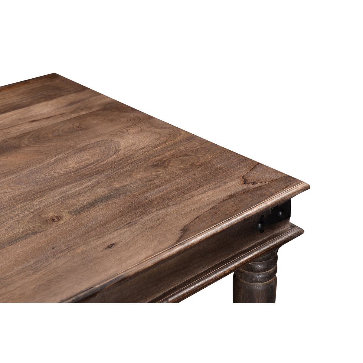 Esstisch Akazienholz walnussfarben gedrechselte Beine, 180 × 90 cm | VIA X SELECTION