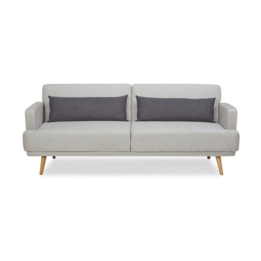 3-Sitzer-Sofa aus grauem Webstoff mit Liegefunktion | VIA X SELECTION