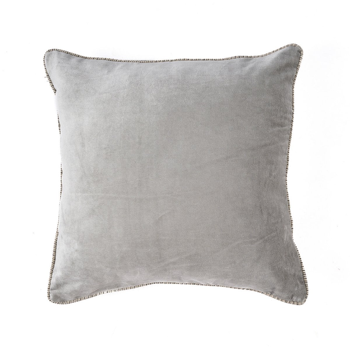 Kissenbezug aus Samt in Grau, 50 × 50 cm | VIA X SELECTION