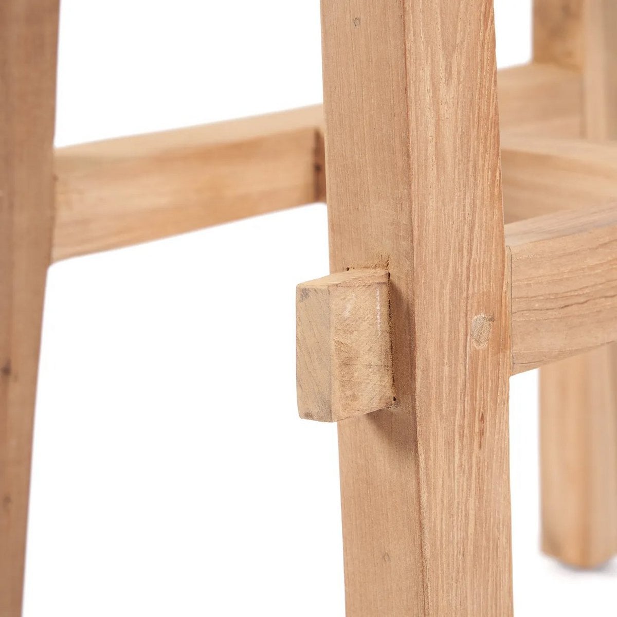 Outdoor-Barhocker aus Teakholz mit schmaler Sitzfläche | VIA X SELECTION
