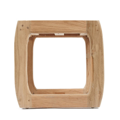 Outdoor-Hocker aus Holz mit runder Form | VIA X SELECTION