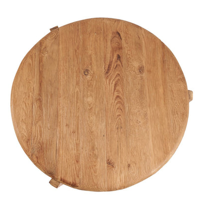 Runder Couchtisch aus recyceltem Teakholz, Ø, 80 × 45 cm | VIA X SELECTION