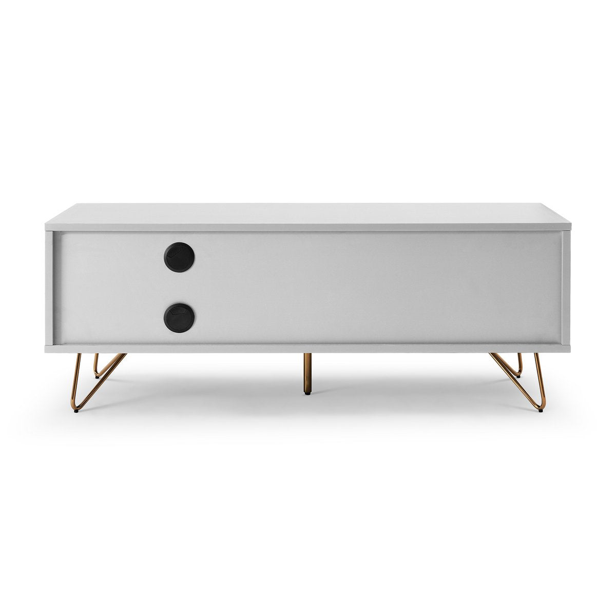 Lowboard weiß mit Schublade und Klappfach, 40 × 120 × 45 cm | VIA X SELECTION