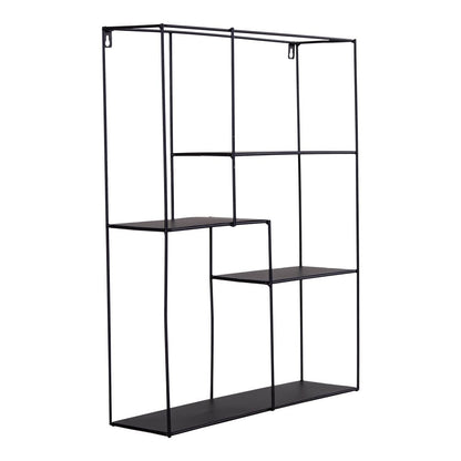 Metallregal aus schwarzem Stahl 40,5 × 10,5 × 50 cm | VIA X SELECTION