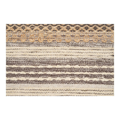Läufer aus Jute und Wolle beige, 80 × 180 cm | VIA X SELECTION