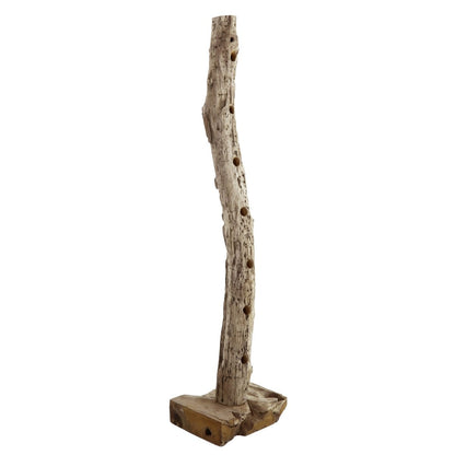 Weinregal aus recyceltem Teakholz für 13 Flaschen, 25 × 40 × 185 cm | VIA X SELECTION