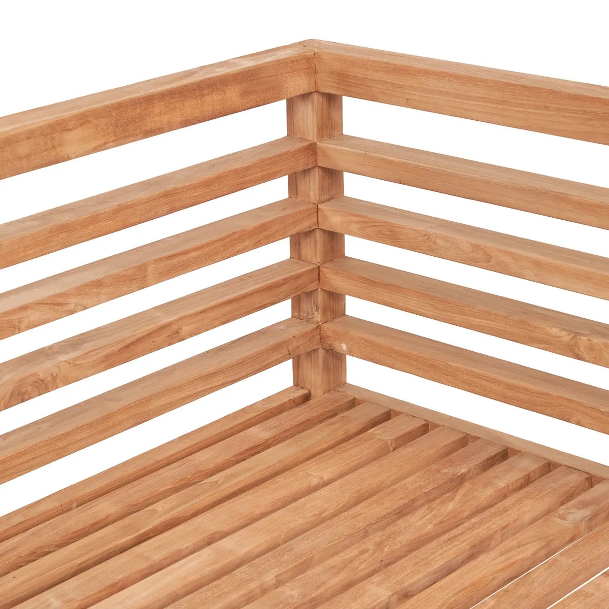 Modulares Outdoor-Sofa aus Teakholz als 2-Sitzer | VIA X SELECTION