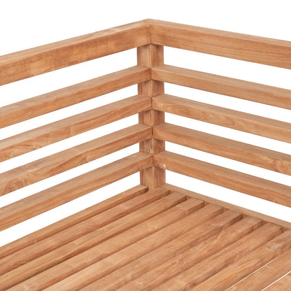Modulares Outdoor-Sofa aus Teakholz als 2-Sitzer | VIA X SELECTION