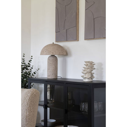 Graue Relief-Wanddekoration auf Leinwand, 50 × 70 cm | VIA X SELECTION