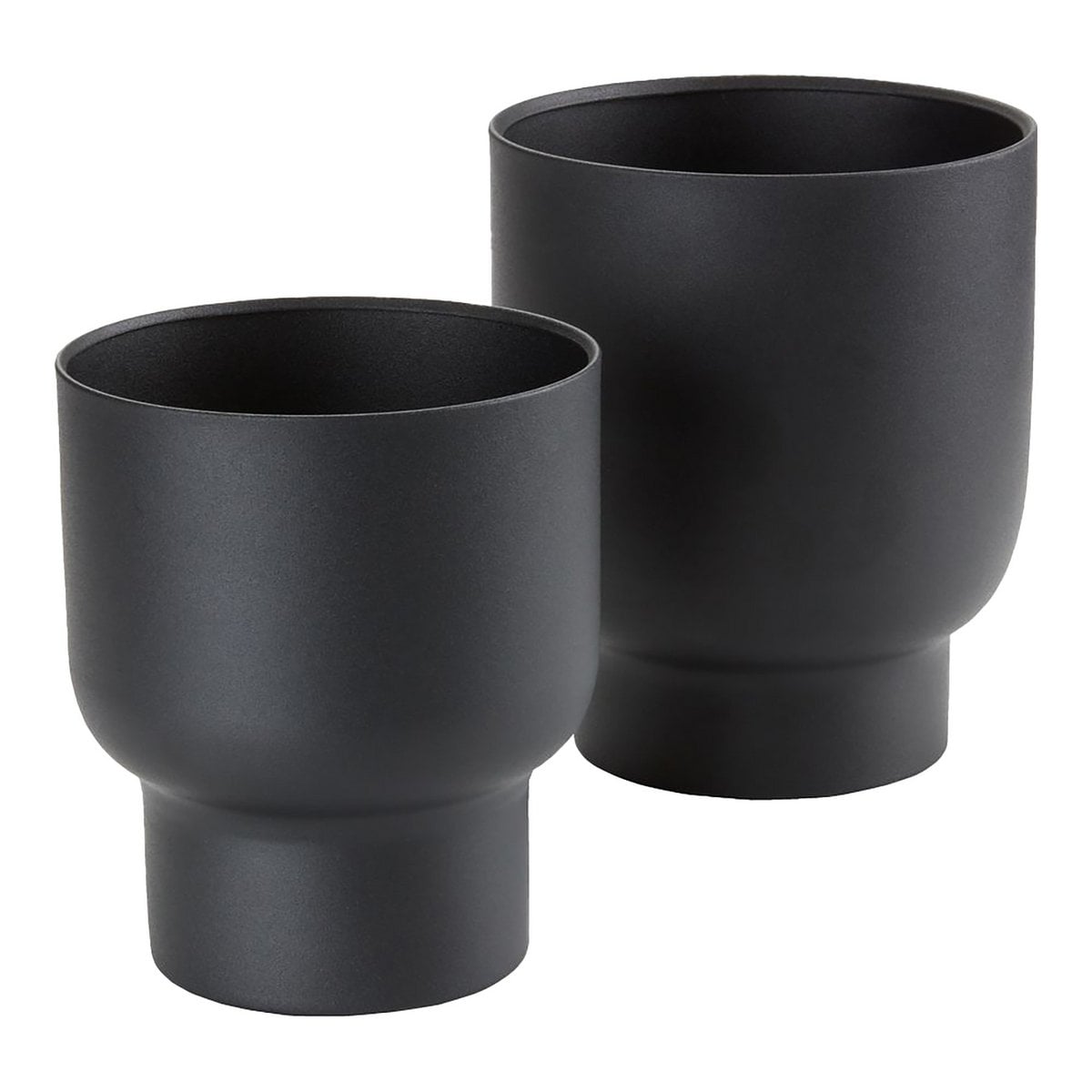 Pflanzständer-Set aus Metall, Schwarz, 2-teilig | VIA X SELECTION