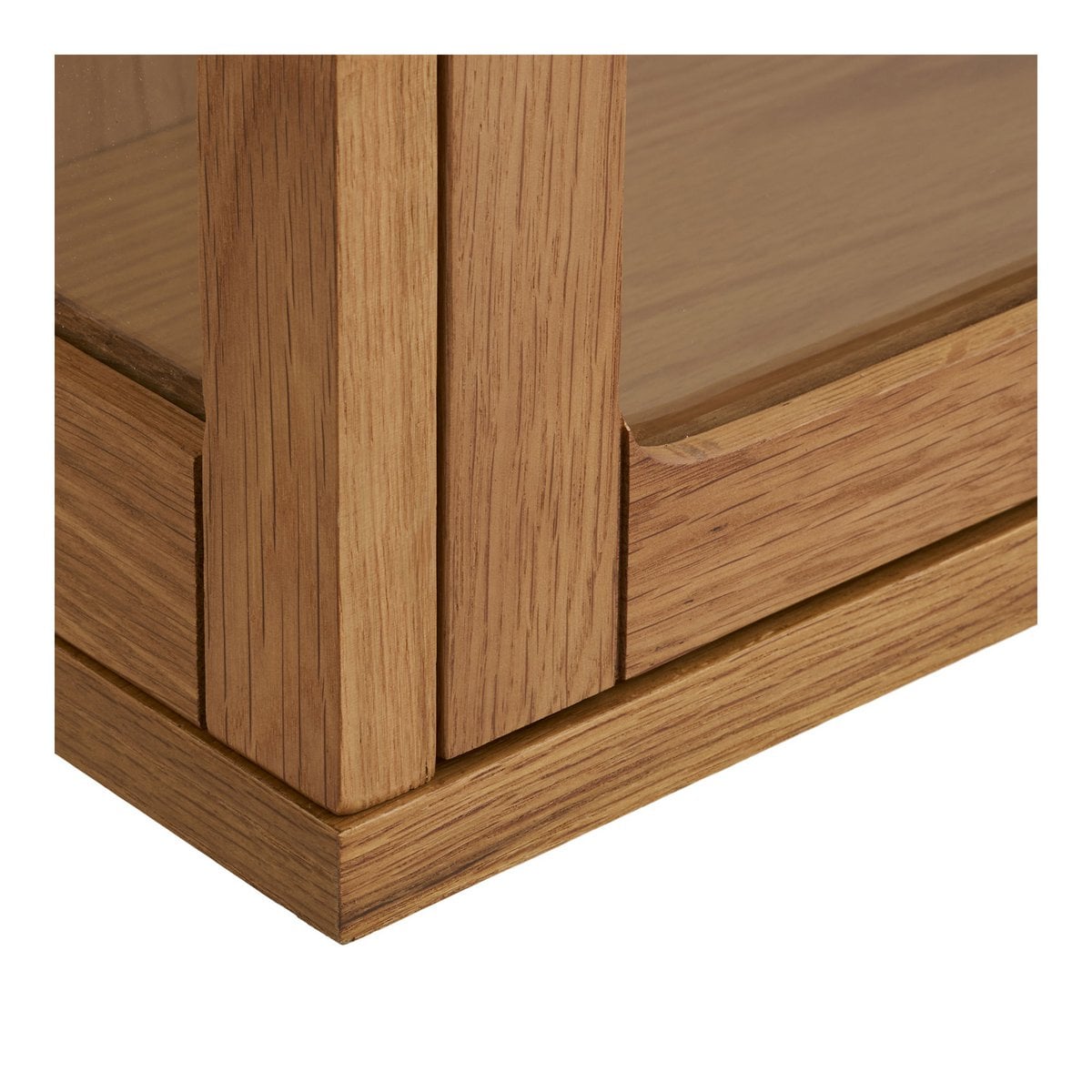 Wandschrank aus Eichenfurnier und Glas | VIA X SELECTION