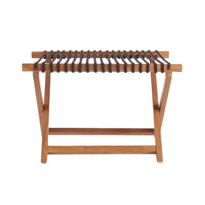 Kofferständer aus Teakholz klappbar, 80 × 55 × 50 cm | VIA X SELECTION